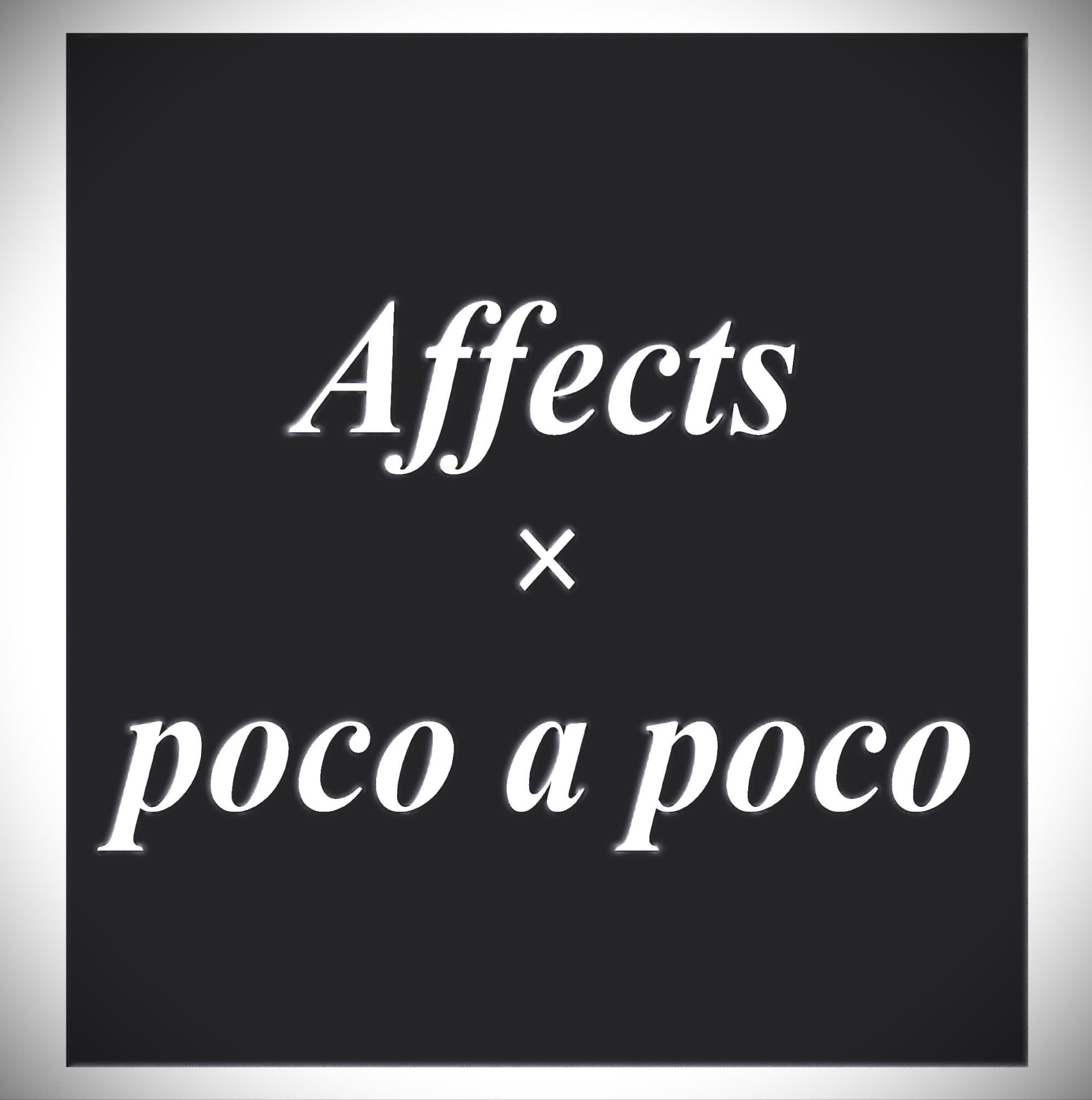 エレクトーンサークルAffects×ピアノサークル・poco a pocoのロゴ